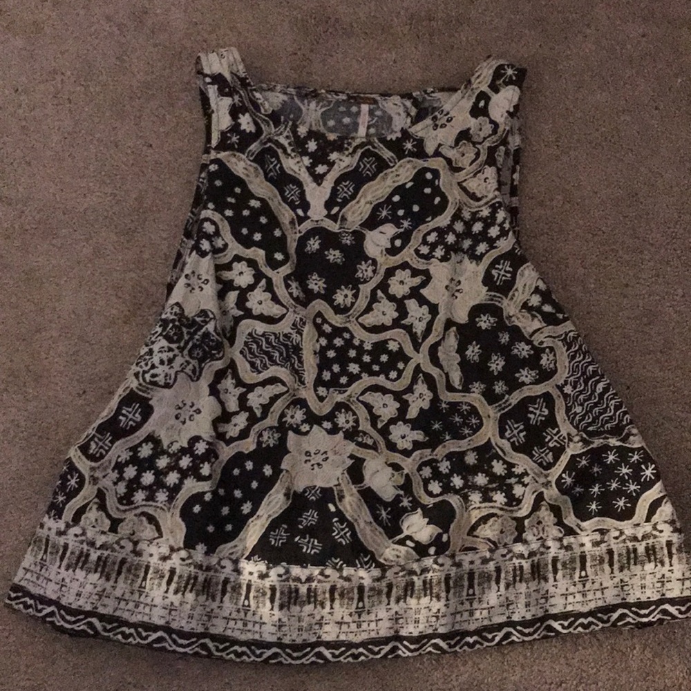 high neck and open back tank